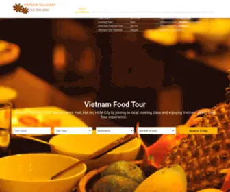 Culinaryvietnam.com(Vietnam culinary tour) Screenshot