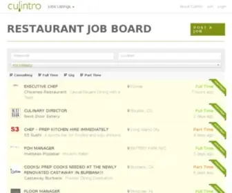 Culintro.com(Community and Job Board for the Career) Screenshot
