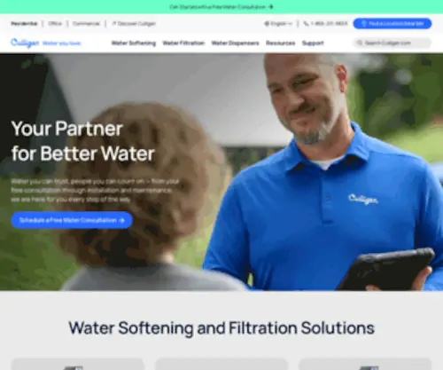 Culligan.com(Home & Business Water Treatment Systems) Screenshot