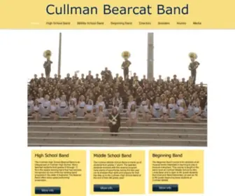 Cullmanband.com(Cullman Bearcat Band) Screenshot