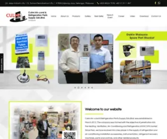 Culmi.com.my(Air Conditioning & Refrigeration Parts Supplier Subang Jaya) Screenshot