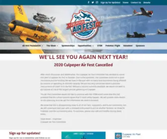 Culpeperairfest.com(Culpeper Air Fest) Screenshot