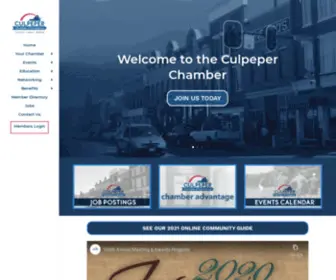 Culpeperchamber.com(The Culpeper Chamber of Commerce) Screenshot