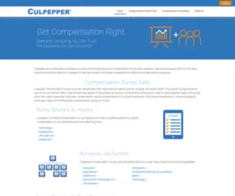 Culpepper.com(Culpepper Compensation Surveys and Services) Screenshot