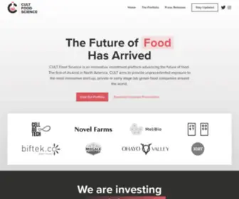 Cultfoodscience.com(CULT Food Science) Screenshot