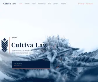 Cultivalaw.com(Cannabis Law Firm) Screenshot