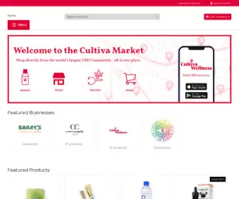 Cultivamarket.com(Shop directly from the world’s largest CBD Community) Screenshot