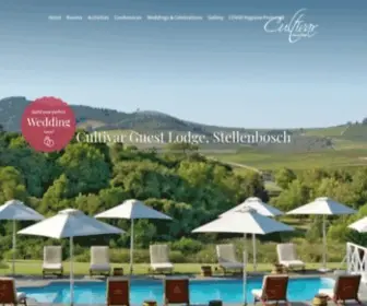 Cultivarguestlodge.com(4 star Boutique Hotel in Stellenbosch) Screenshot