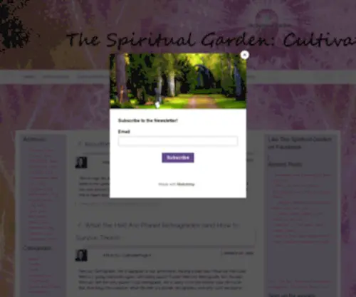 Cultivatemagick.com(The Spiritual Garden) Screenshot