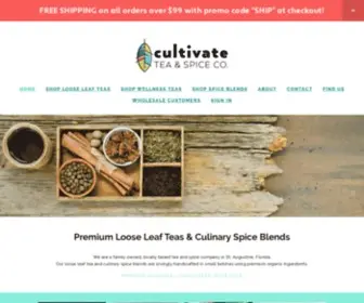 Cultivateteaandspice.com(Cultivate Tea & Spice) Screenshot