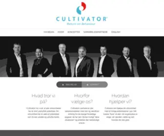 Cultivator.com(Cultivator hjælper din virksomhed videre) Screenshot