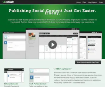 Cultivatr.com(Publishing Social Content Just Got Easier) Screenshot