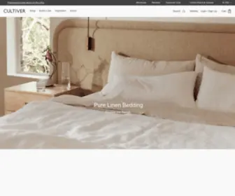 Cultiver.com(Pure 100% European Flax Bed Linen and more) Screenshot