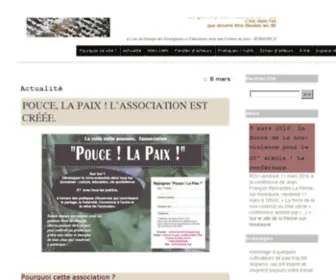 Cultiverlapaix.org(Cultiver la paix) Screenshot