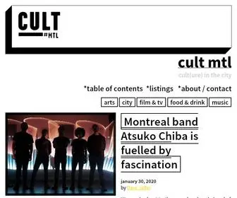 Cultmtl.com(Cult MTL) Screenshot