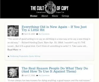 Cultofcopy.com(The Cult of Copy) Screenshot