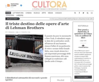 Cultora.it(Il portale italiano di informazione culturale) Screenshot
