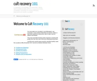 Cultrecovery101.com(Cult Recovery) Screenshot