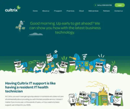 Cultrix.co.uk(IT support and services by Cultrix) Screenshot