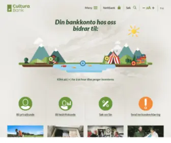Cultura.no(Cultura Bank) Screenshot