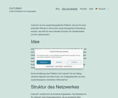 Cultura21.de(Cultura21 Network) Screenshot