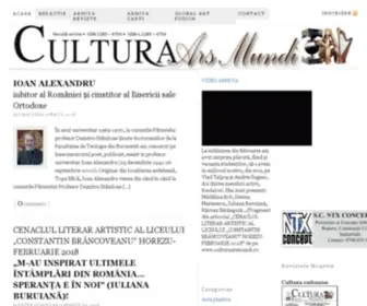 Culturaarsmundi.ro(Revista online de Cultura) Screenshot