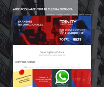 Culturabritanicacba.org.ar(Británica) Screenshot