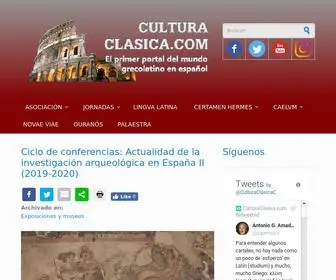 Culturaclasica.com(El primer portal del mundo grecolatino en espa) Screenshot