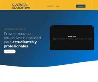 Culturaeducativa.com(Cultura Educativa) Screenshot