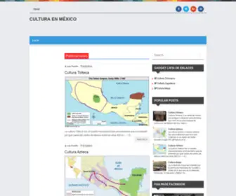 Culturaenmexico.com(Cultura en México) Screenshot