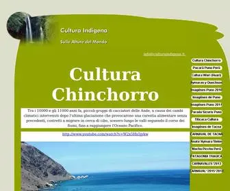 Culturaindigena.it(CULTURA CHINCHORRO) Screenshot