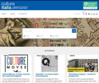 Culturaitalia.it(Cultura Italia) Screenshot