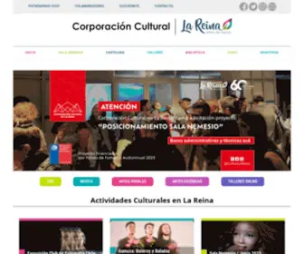 Culturalareina.cl(Talleres Actividades Culturales La Reina Cine Casona Nemesio Antunez) Screenshot