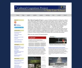Culturalcognition.net(Cultural cognition project) Screenshot