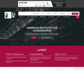 Culturalheritage.org(American Institute for Conservation & Foundation for Advancement in Conservation) Screenshot