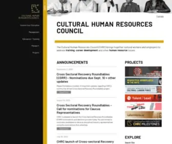 Culturalhrc.ca(CHRC) Screenshot