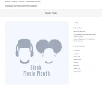 Culturallyconnectedcommunications.com(Just another WordPress site) Screenshot
