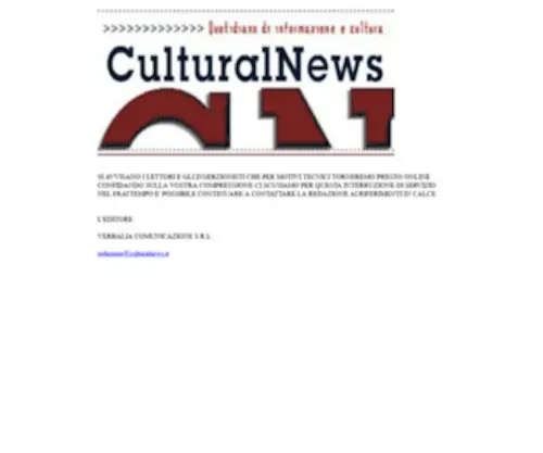 Culturalnews.it(Società) Screenshot