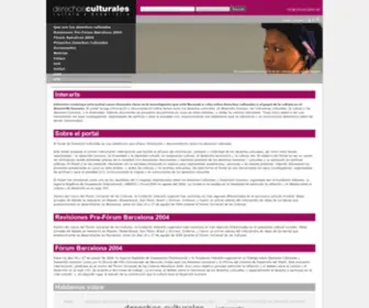 Culturalrights.net(Derechos culturales) Screenshot