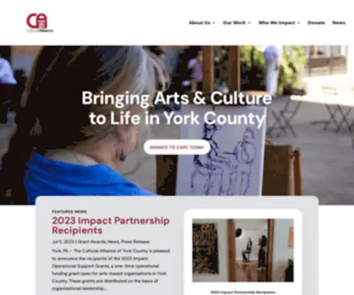 Culturalyork.org(Cultural Alliance) Screenshot