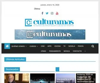 Culturamas.es(La revista de información cultural) Screenshot