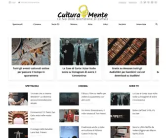 Culturamente.it(CulturaMente è un sito di notizie e approfondimento culturale) Screenshot