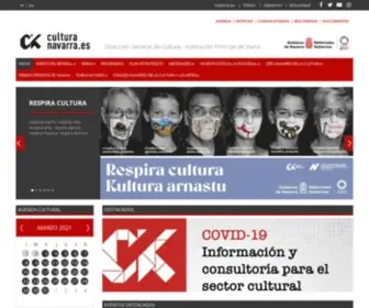 Culturanavarra.es(Dirección General de Cultura) Screenshot