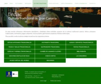 Culturatradicionalgc.org(Bienvenido/a a la web de la Fedac) Screenshot
