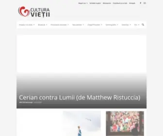 Culturavietii.ro(Cultura Vieții) Screenshot