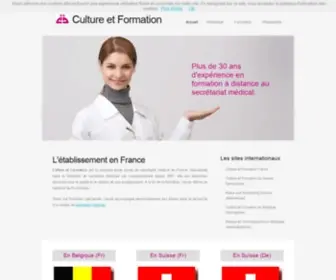 Culture-Formation.com(Culture et Formation site international) Screenshot