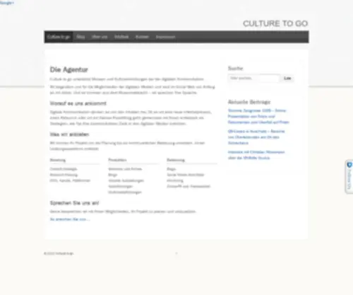 Culture-TO-GO.com(Culture to go) Screenshot