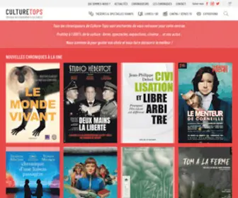 Culture-Tops.fr(Retrouvez les critiques des événements culturels à Paris) Screenshot
