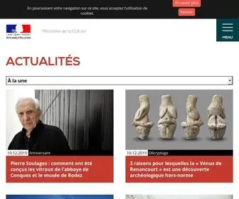 Culture.gouv.fr(Ministère) Screenshot