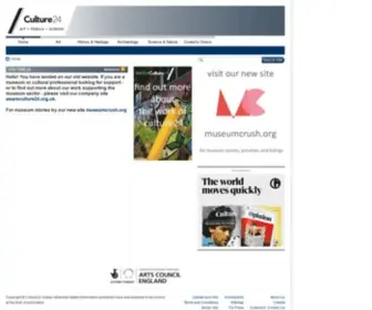 Culture24.org.uk(Home) Screenshot